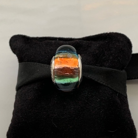 NEW🌸#217-Murano Glass Bead, Multi Color Prisms - Picture 6 of 8